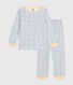 Pyjama en velours imprimé fusées enfant