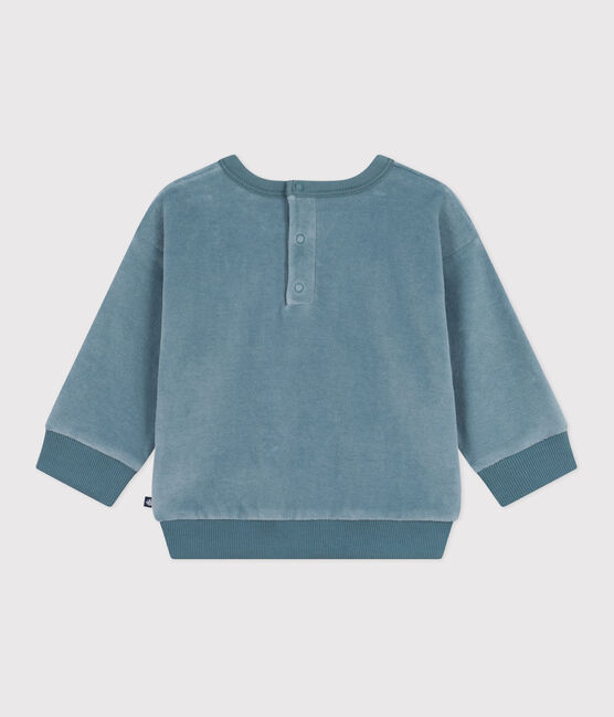 Effen sweatshirt van fluwelen bouclé voor baby's GOBELIN