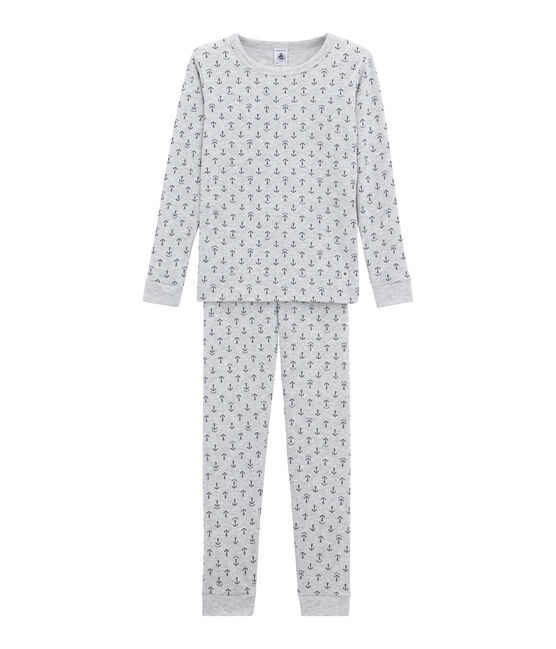 Jongenspyjama grijs POUSSIERE/blauw MEDIEVAL