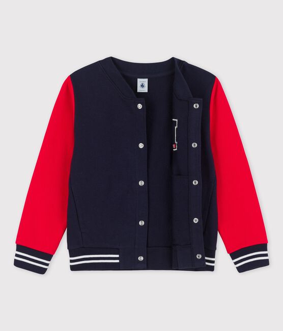 Cardigan teddy en molleton enfant fille garçon rouge PEPS/bleu SMOKING