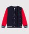 Cardigan teddy en molleton enfant fille garçon rouge PEPS/bleu SMOKING