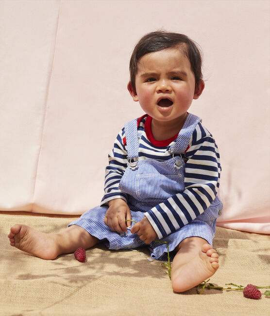 kleding stof Brig Verspreiding Linnen tuinbroek voor baby's SURF/ECUME | Petit Bateau