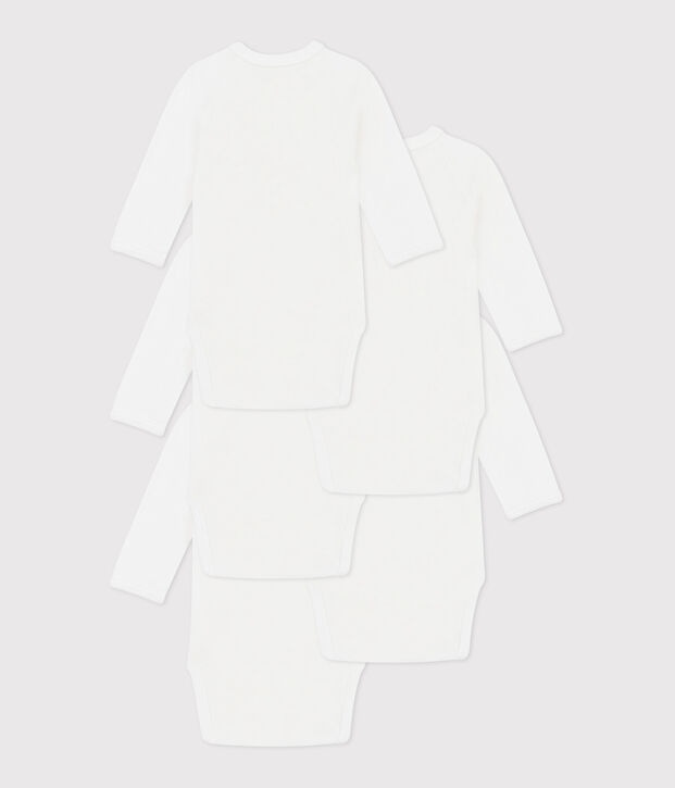 Setje met 5 katoenen rompertjes met lange mouw voor baby's multicouleur