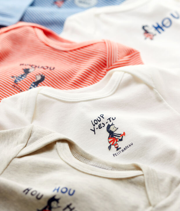 Set van 5 babyrompers van katoen multicouleur