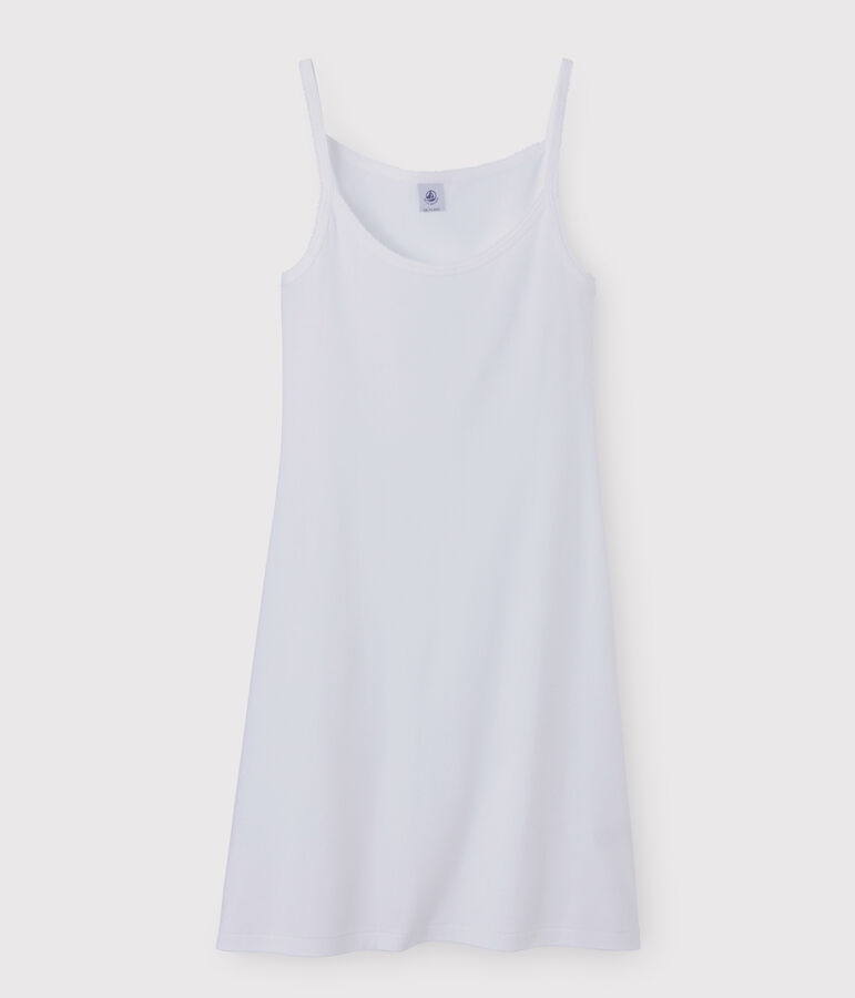 Robe &agrave; bretelles Femme blanc