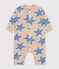Combinaison longue b&eacute;b&eacute; en coton imprim&eacute; &eacute;toiles beige/multicouleur