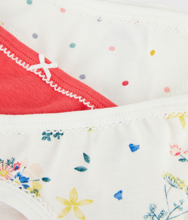 Drie meisjesonderbroeken multicouleur