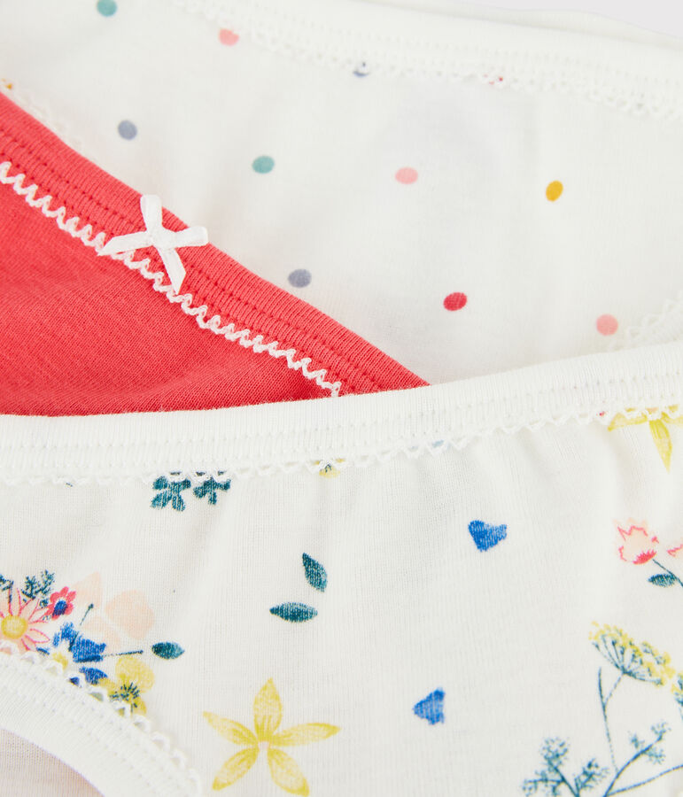 Drie meisjesonderbroeken multicouleur