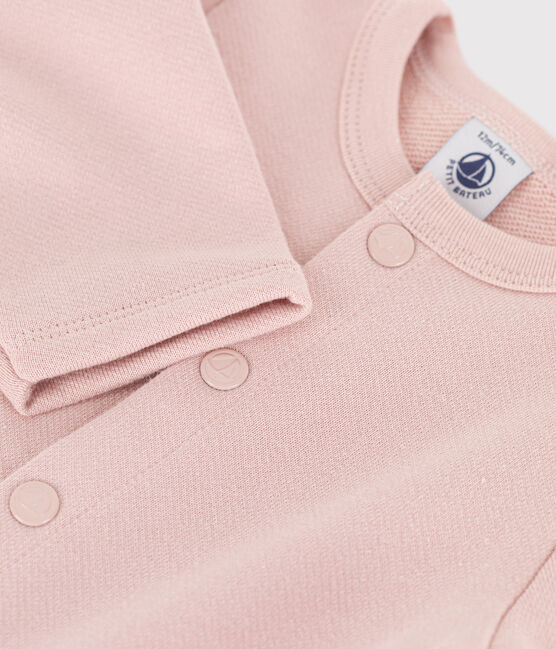 Cardigan en molleton bébé rose SALINE