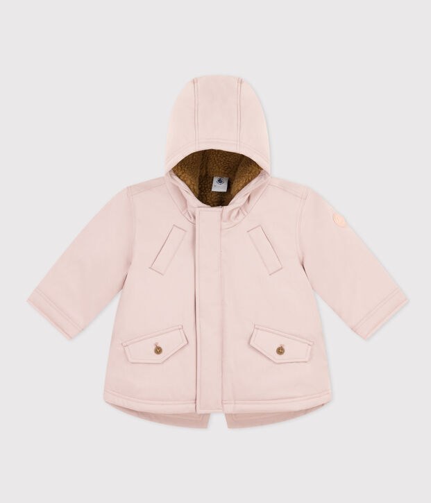 Parka doubl&eacute;e sherpa b&eacute;b&eacute; rose