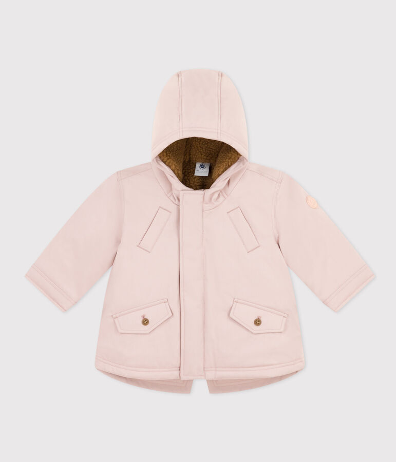 Parka doubl&eacute;e sherpa b&eacute;b&eacute; rose