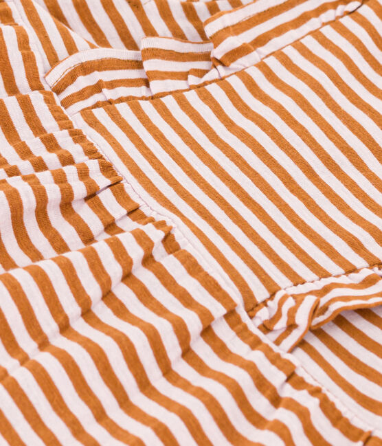 Robe manches courtes bébé en jersey flammé rayé TOAST/ DOLL