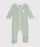 Pyjama bébé en coton vert HERBIER