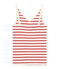 Hemdjes 100 jaar comfort vrouw beige COQUILLE/rood TERKUIT