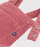 Fluwelen salopettejurk voor meisjes roze ROSEWOOD