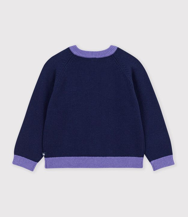 Effen cardigan van katoenen en wol voor kinderen SOIR