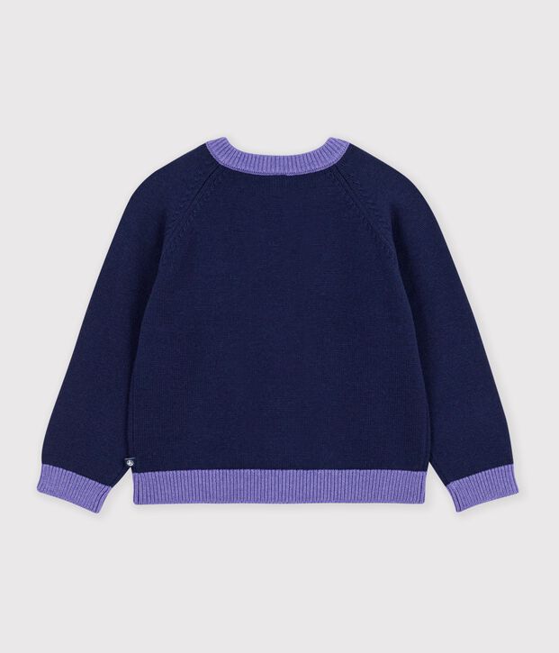 Effen cardigan van katoenen en wol voor kinderen SOIR