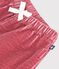 Pantalon b&eacute;b&eacute; en velours uni rose