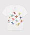 Tee-shirt en coton bio enfant fille - garçon blanc ECUME