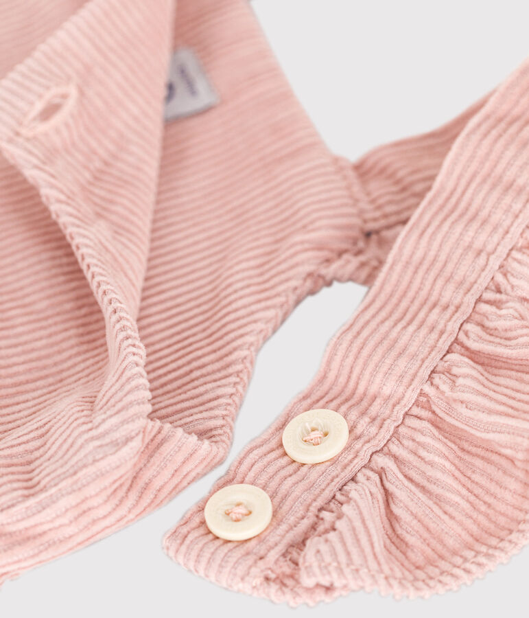 Fluwelen babysalopette roze