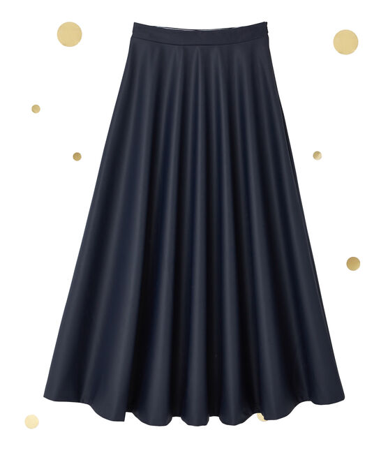 Jupe longue femme. Petit bateau x Marie-Agnès Gillot bleu SMOKING
