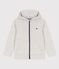 Sweatshirt zippé à capuche enfant garçon gris BELUGA CHINE