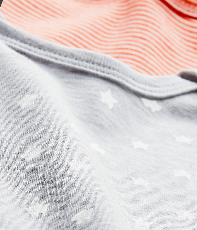 Set van 2 body's met korte mouwen voor babyjongens wit LOT