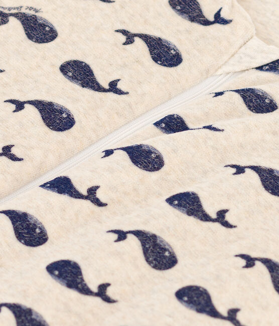 Gigoteuse baleine bébé en velours TOG 3 beige MONTELIMAR/bleu MEDIEVAL