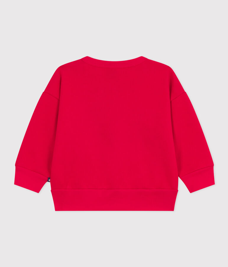 Sweatshirt van molton voor baby's rood CORRIDA
