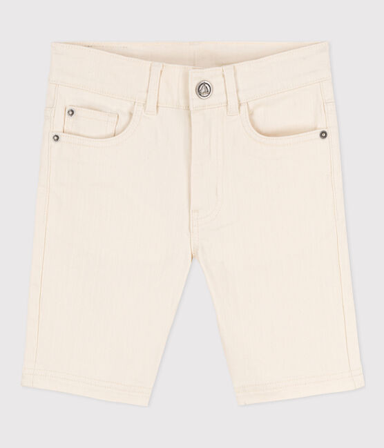 Bermuda en denim enfant garçon écru AVALANCHE