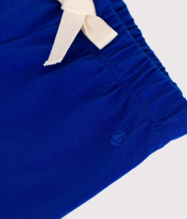 Short en jersey l&eacute;ger b&eacute;b&eacute; bleu