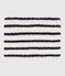 Snood enfant rayé en tricot doublé en polaire bleu MARSHMALLOW/ SOIR