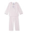 Pyjama fille en velours rose Vienne