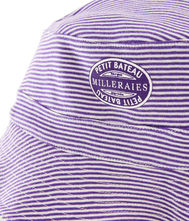 Tweezijdig draagbare bob dames wit/purper/geel