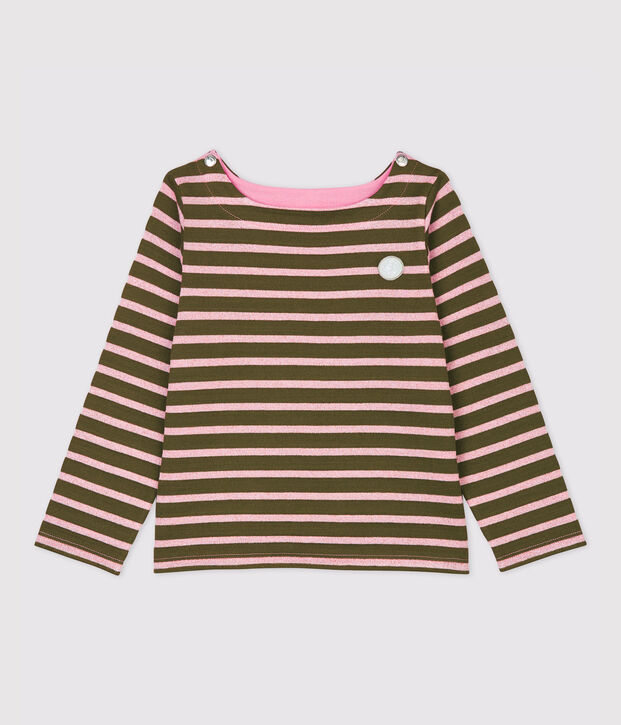 Marini&egrave;re en coton enfant fille vert/CHARME BRILLANT
