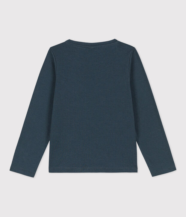 T-shirt met lange mouwen uit katoen voor meisjes/jongens grijs