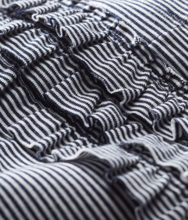 Legging met milleraies-strepen voor babymeisjes blauw/wit