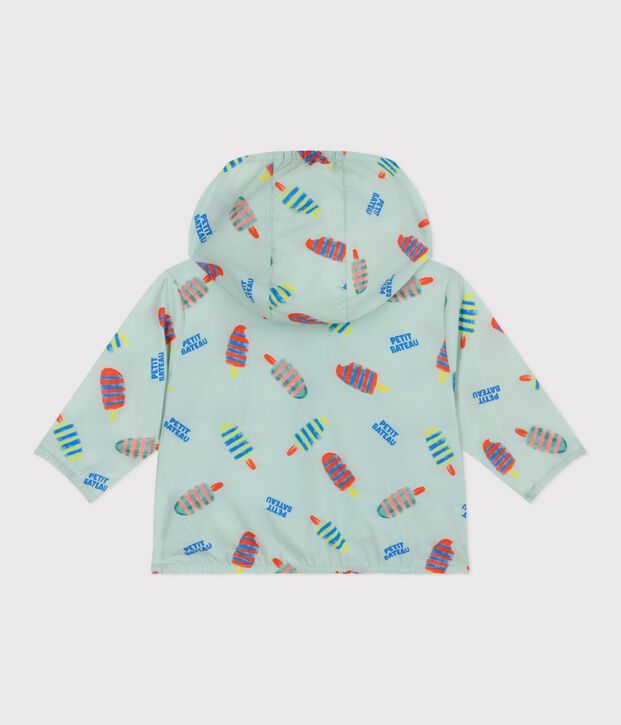 Ultralicht windjack voor baby's blauw/multicouleur