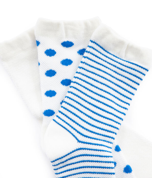 Lot de 3 paires de chaussettes enfant fille multicouleur