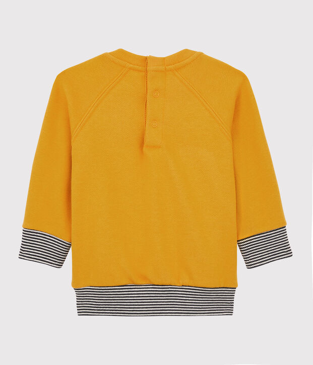 Sweatshirt van molton baby. geel