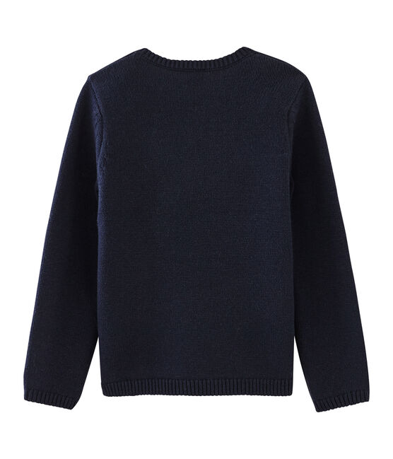 Trui voor meisjes blauw SMOKING/wit MULTICO