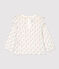 Katoenen blouse baby. wit MARSHMALLOW/wit MULTICO