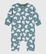 Combinaison longue bébé en coton imprimé ours blanc