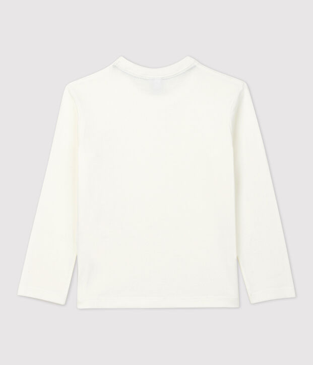 T-shirt in biokatoen voor jongens/meisjes wit