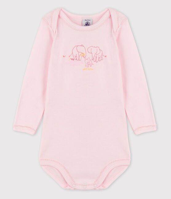 Body manches longues bébé fille rose VIENNE