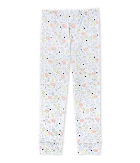 Mix & Match meisjespyjamabroek wit ECUME/roze ROSE/ MULTICO