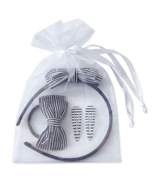 Kit serre-tête et accessoires cheveux en milleraies blauw SMOKING/beige COQUILLE