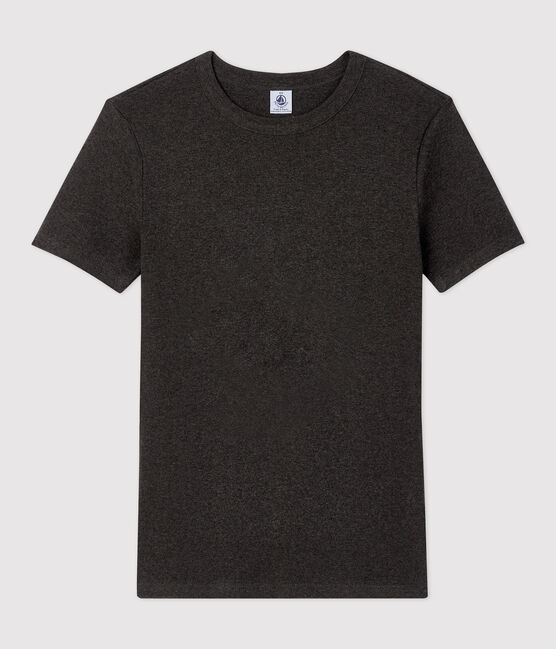 Tijdloos dames-T-shirt met ronde hals in biokatoen grijs CITY CHINE