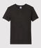 Tijdloos dames-T-shirt met ronde hals in biokatoen grijs CITY CHINE