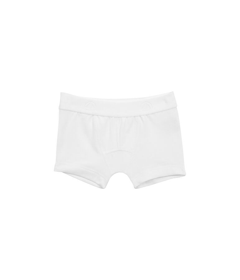 Boxer gar&ccedil;on uni blanc ECUME